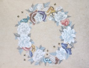 꽃과 나비 벌 정말 아름다운 작품 입니다~요즘 인기있는 민화 배워보세요~평생 취미 최고!취미반/자격증반 수시등록 받고있어요~지금 도전 해 보세요~ㅎㅎ